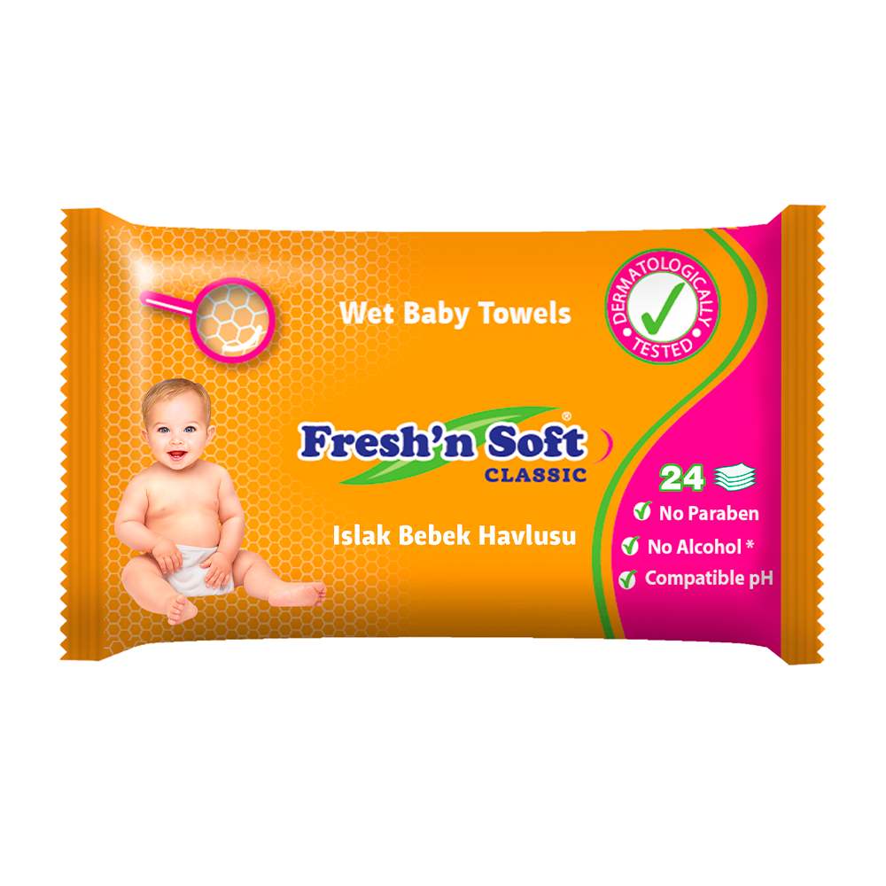 Toallas Húmedas Fresh'n Soft Classic Baby Towel x 24 und