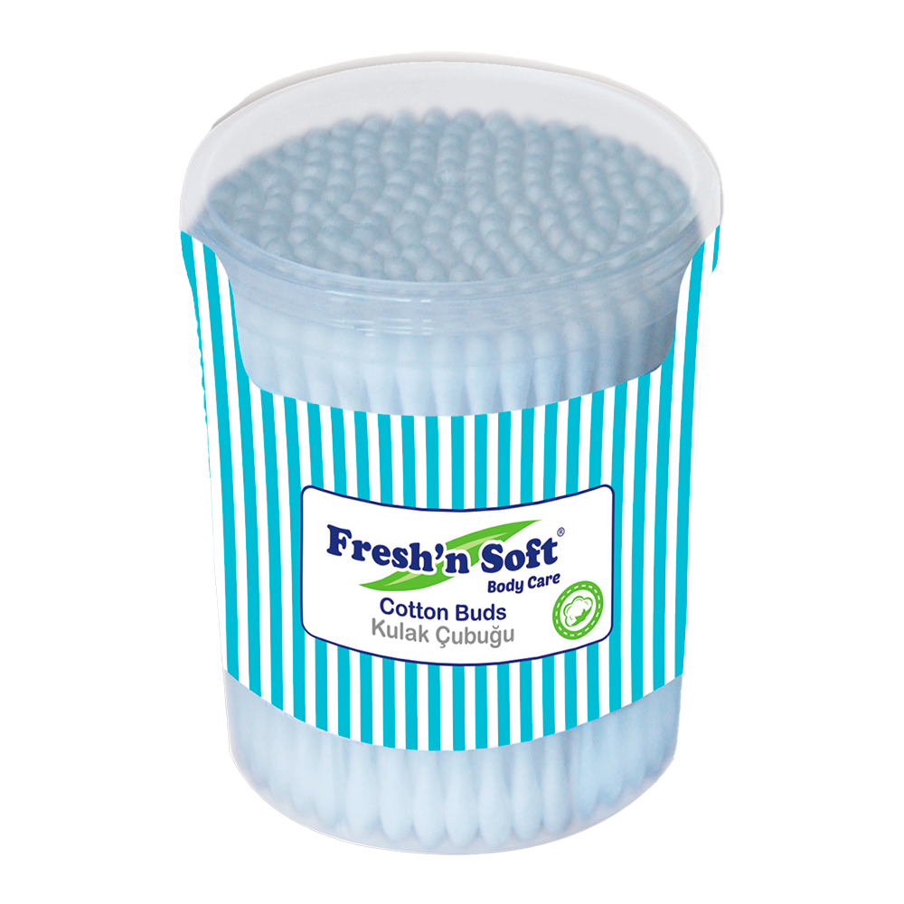 Hisopos de Algodón Cilíndrico Fresh'n Soft x 100 und