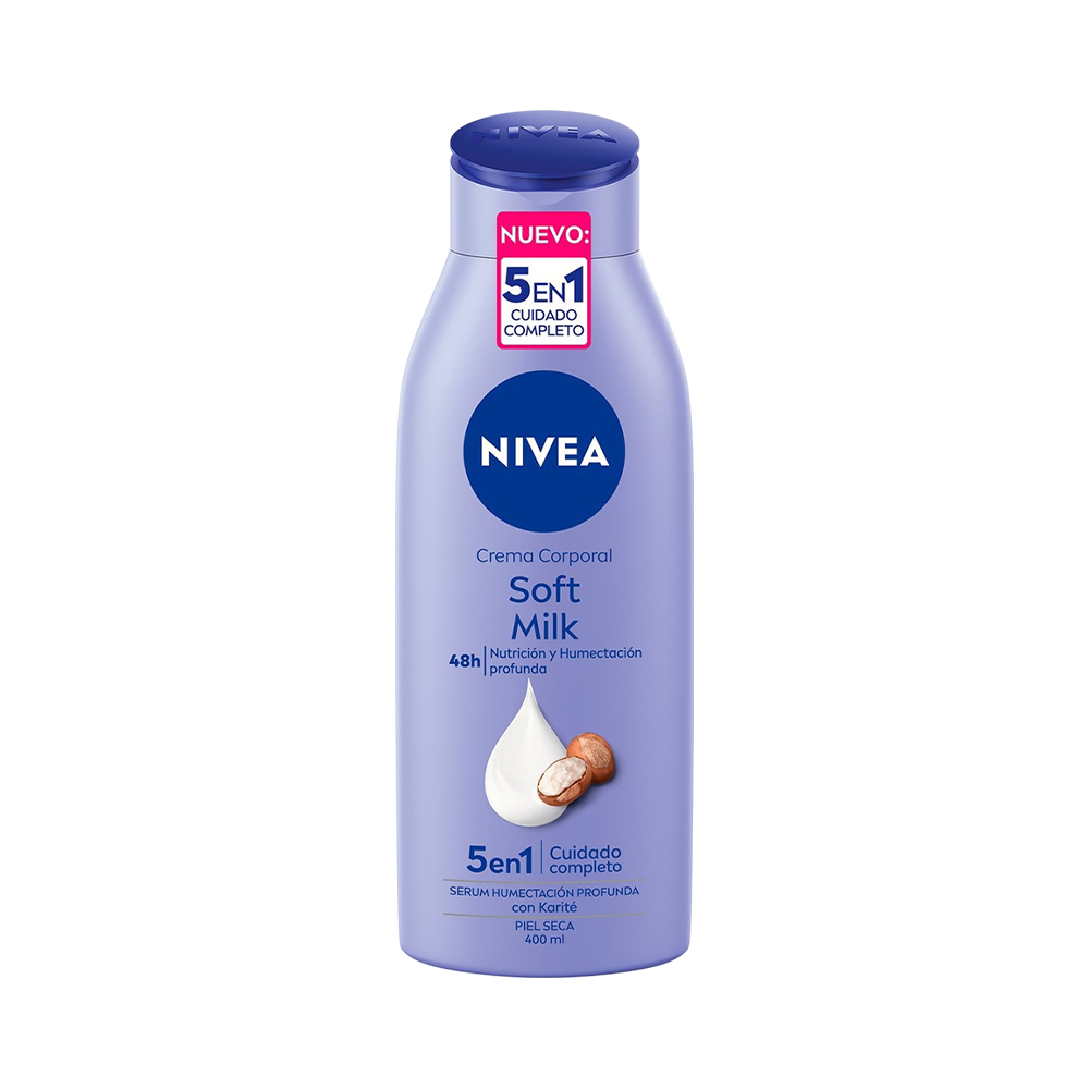 Crema Corporal Nivea Soft Milk 48 Hrs 400 ml