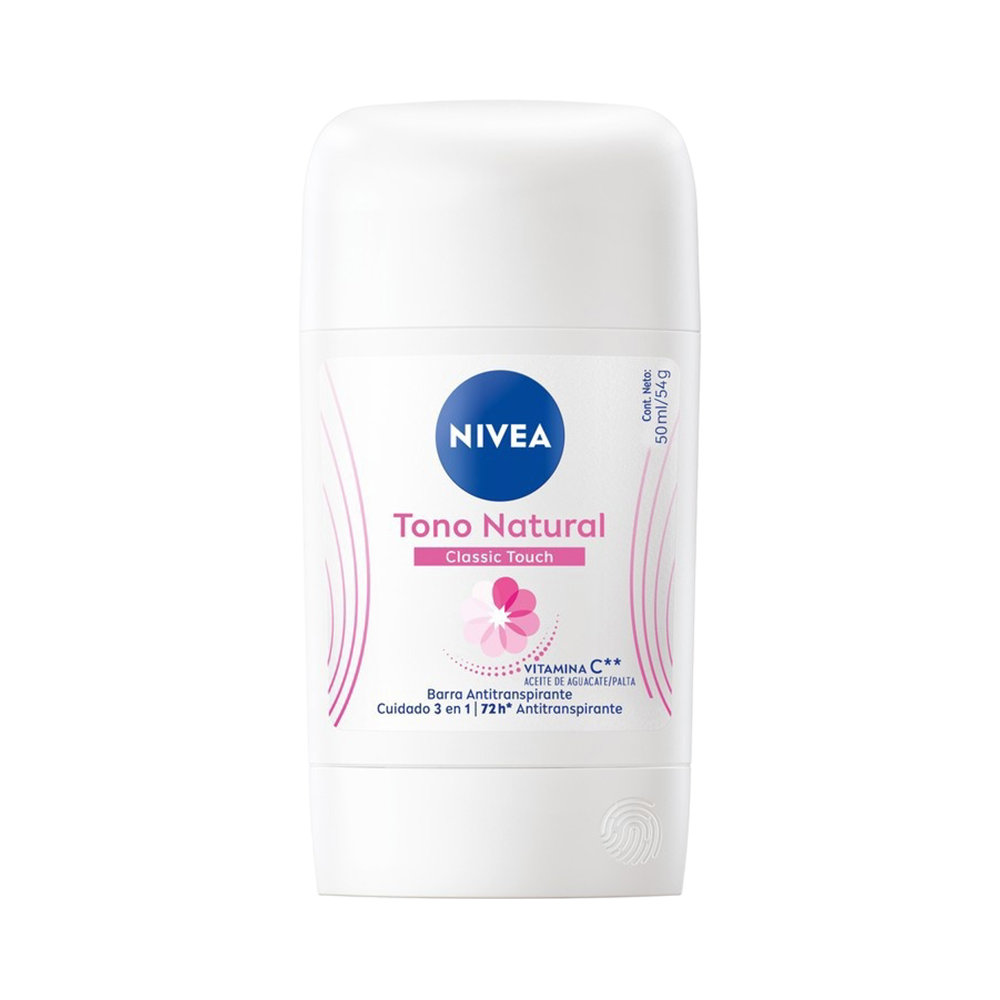 Desodorante en Barra Nivea Tono Natural Classic Touch 50 gr