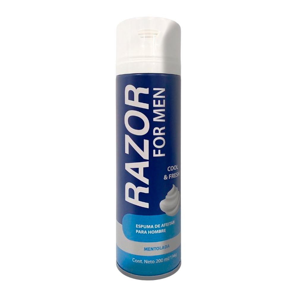 Espuma de Afeitar Mentolada Razor para Hombre 200ml