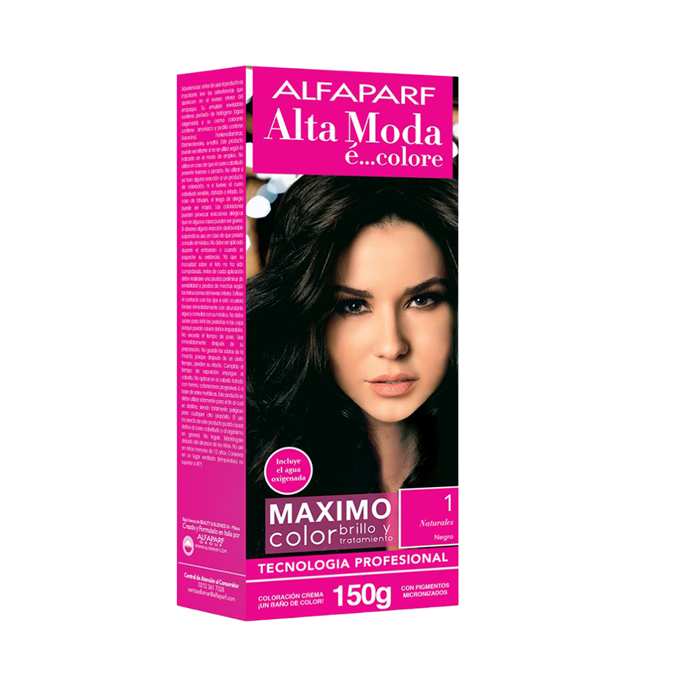 Tinte Alfaparf Kit 1 Negro 150gr