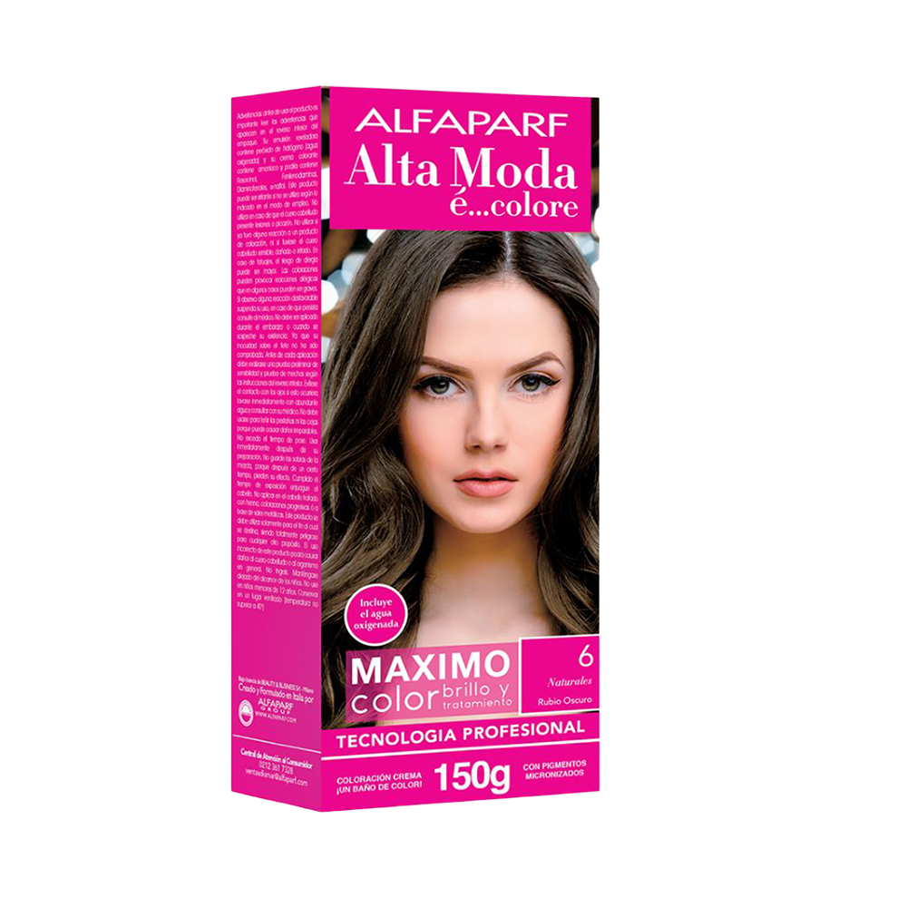 Tinte Alfaparf Kit 6 Rubio Oscuro 150gr