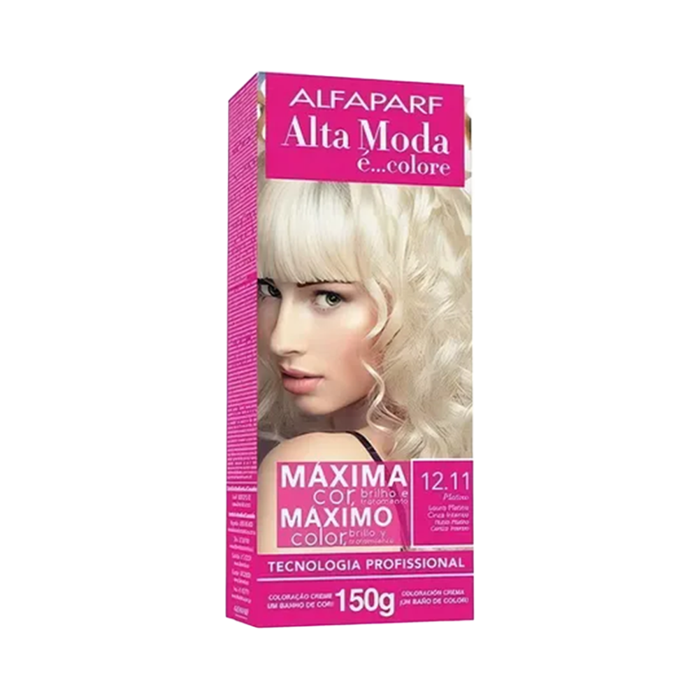 Tinte Alfaparf Kit 12.11 Rubio Platino Cenizo Intenso 150gr