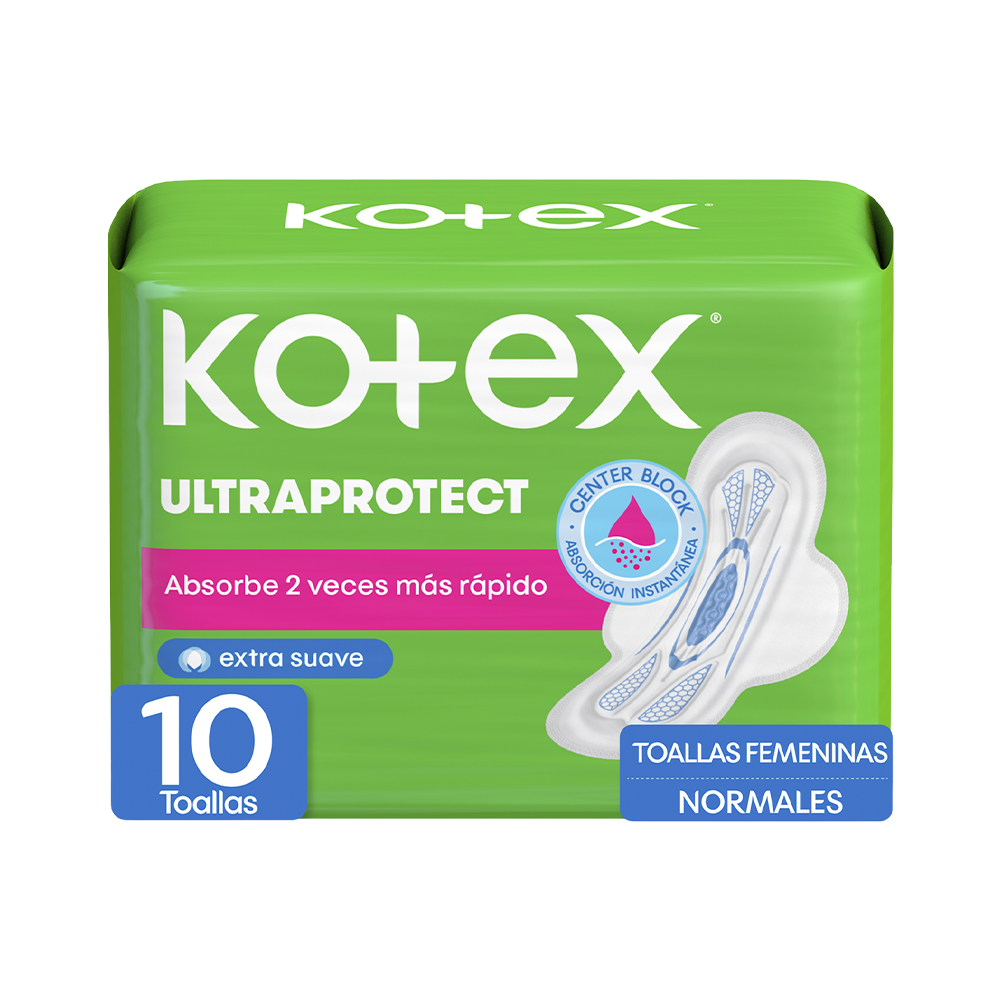 Toallas Sanitarias Kotex Ultraprotect 10 und