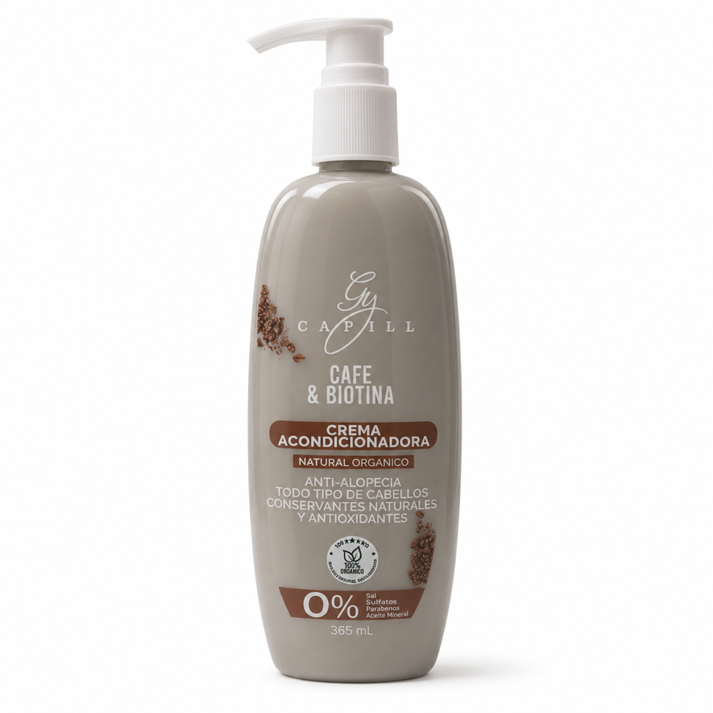 Acondicionador Natural Organico GY Capill Café y Biotina 365ml