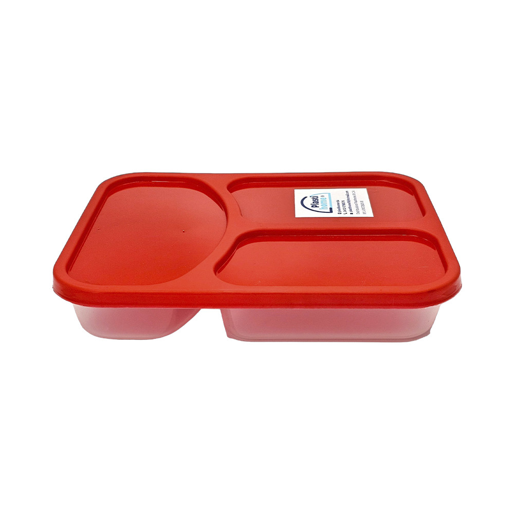Conservador 3 Compartimientos Plastihome Colores Surtidos 22 x 17 cm