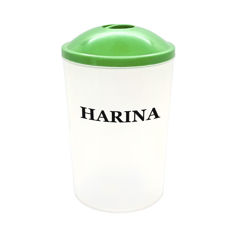 Recipiente de Alimentos Extra Grande "Harina" Plastihome Colores Surtidos 14,5 x 24,5cm