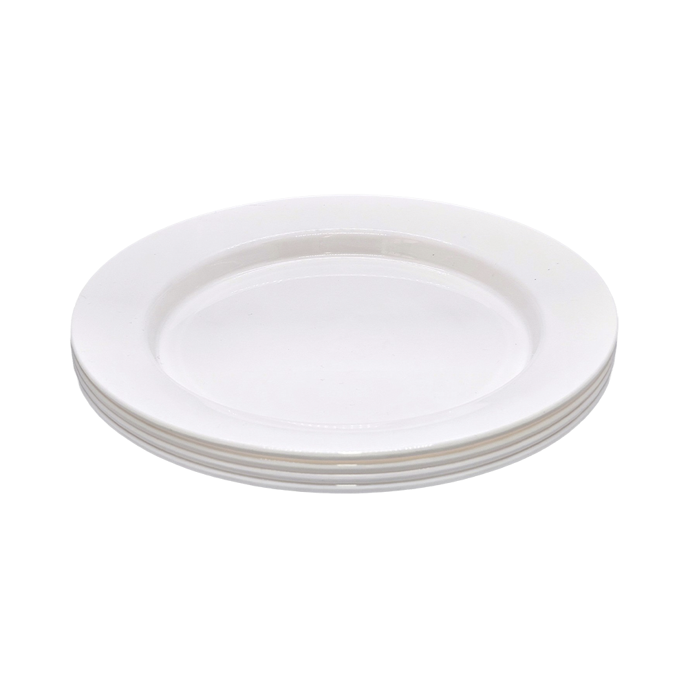 Set de 4 Platos Llano Plastihome Colores Surtidos 26,5 cm