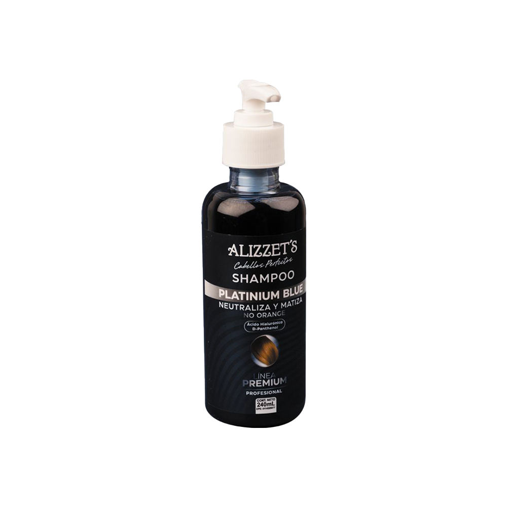Shampoo Capilar Sin Sal Platinium Blue Alizzet's 240ml