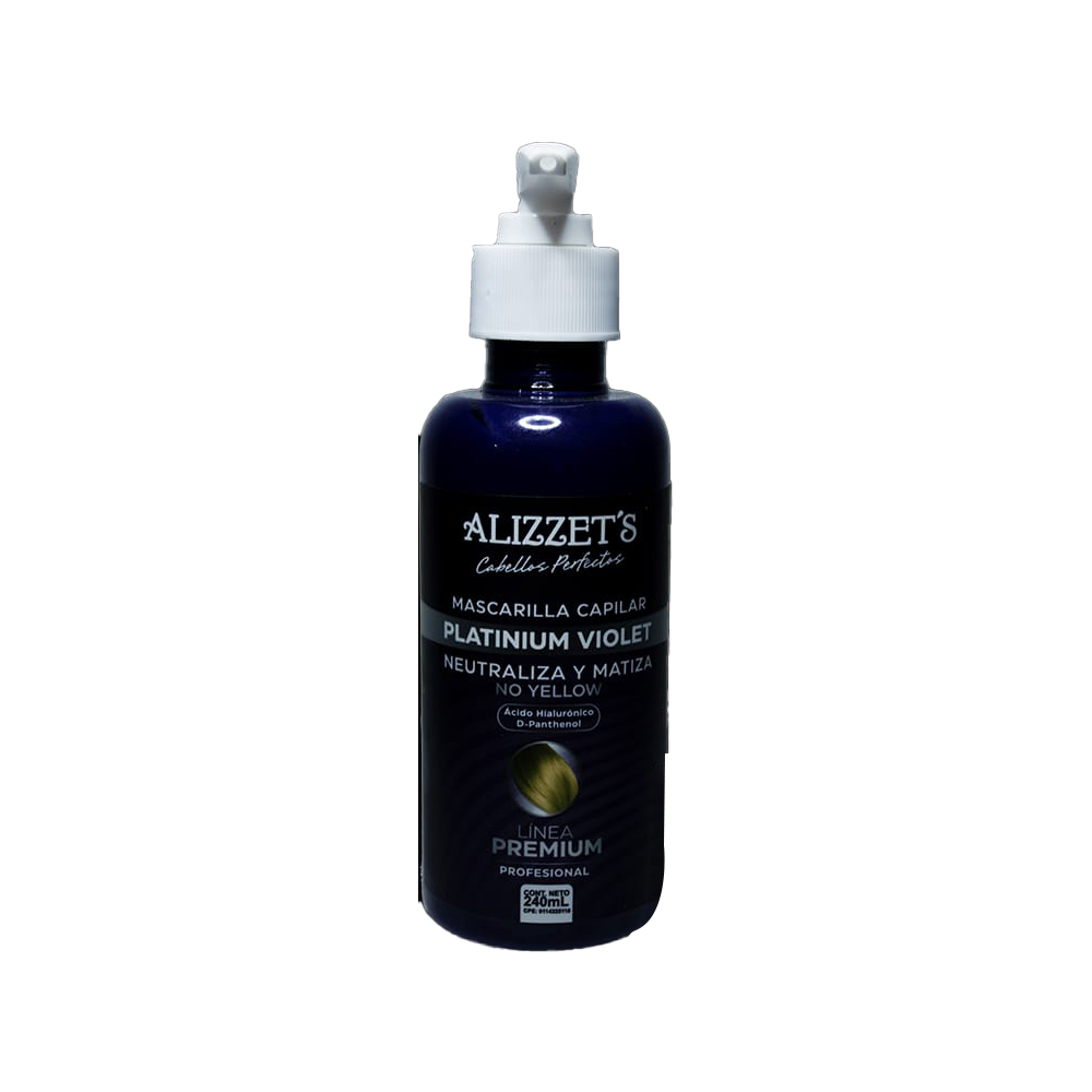 Mascarilla Capilar Sin Sal Platinium Violet Alizzet's 240gr