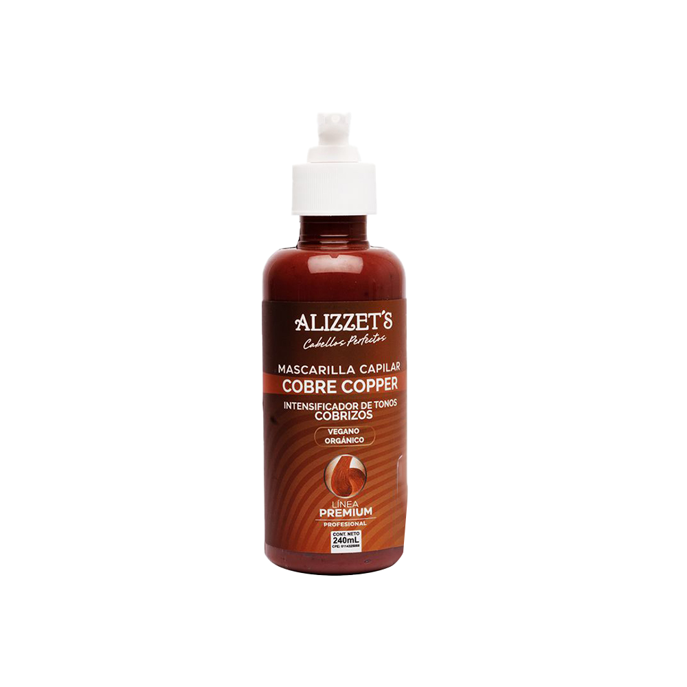 Mascarilla Capilar Sin Sal Cobre Cupper Alizzet's 240gr