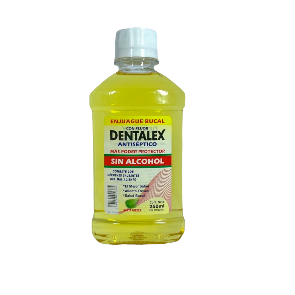 Enjuague Bucal Dentalex Sin Alcohol Amarillo 250ml