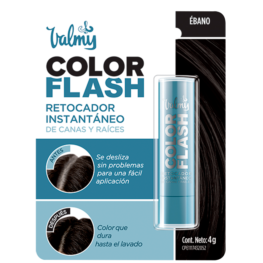 Retocador de Canas Y Raices Color Flash Valmy 4gr