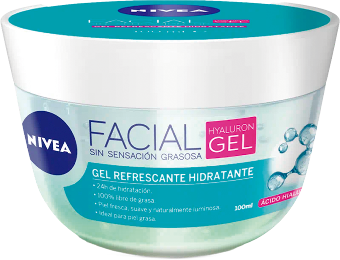 Crema Facial Nivea Care Fresh con Acido Hialurónico Hidro Gel Facial 100 ml