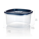 Recipiente Cuadrado Estra Plus 1.5L Azul Noche