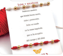 Duo Pulsera Cavara 7 Nudos con Balin