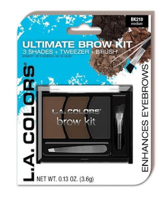 Kit LA Colors para Cejas / Sombras - Pinza - Brocha 3.6gr