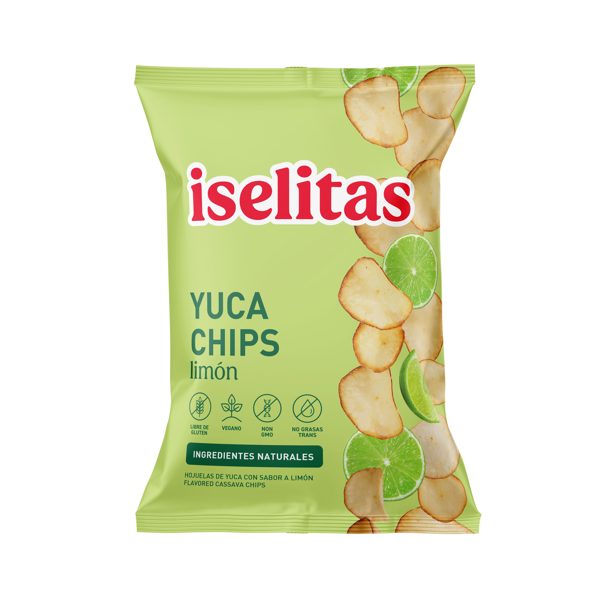 Iselitas Yuca Chips con Limón 70 Gr
