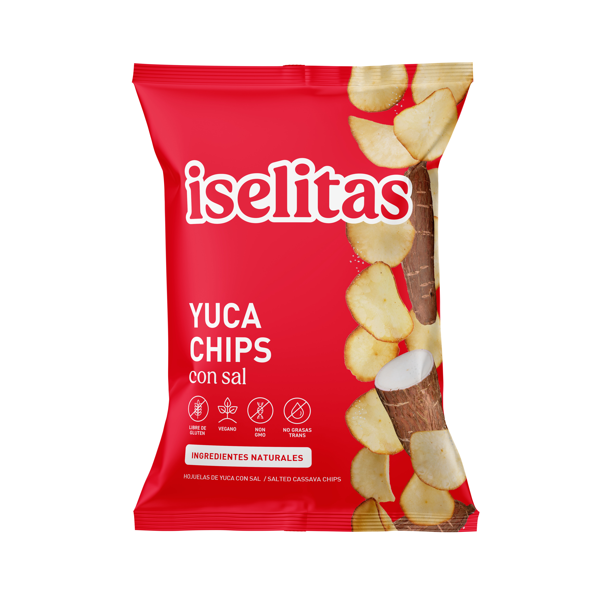 Iselitas Yuca Chips con Sal 180 Gr