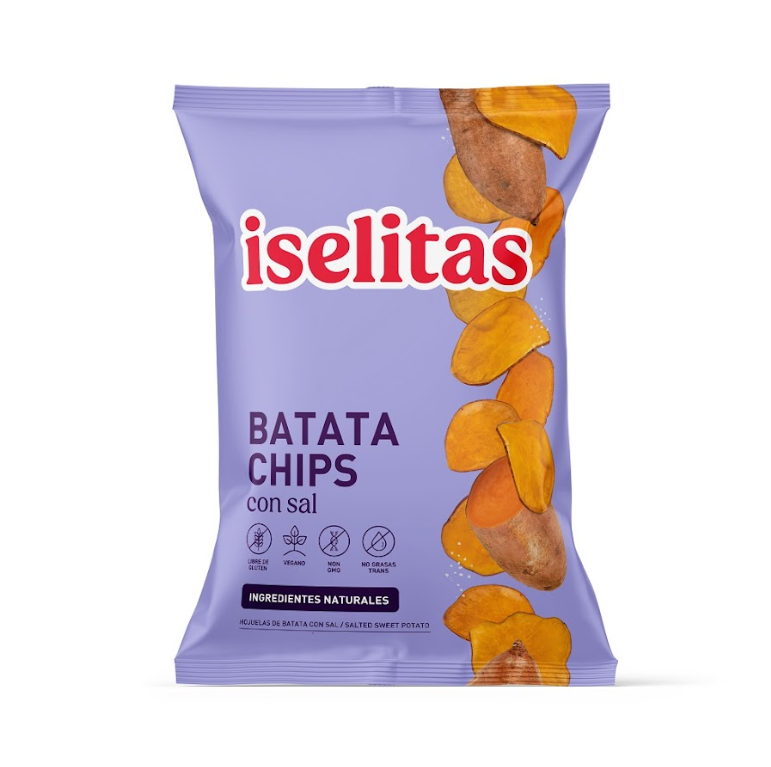 Iselitas Batata Chips con Sal 160 Gr