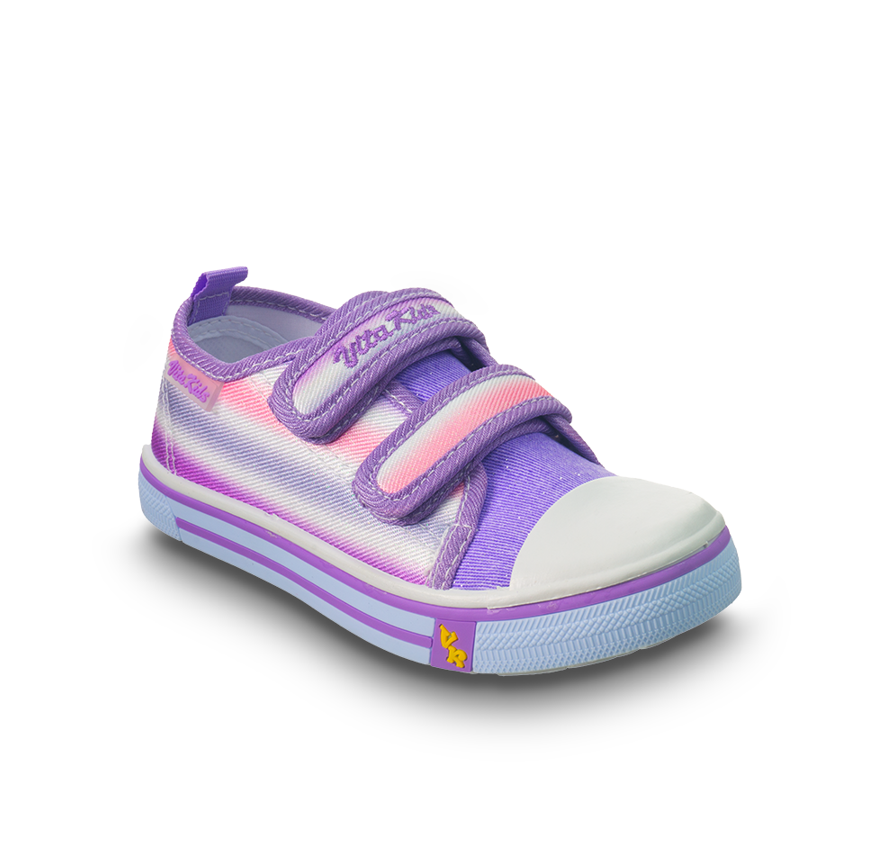 Zapatos Vita Kids Velcro Doble Lila Niña HB