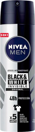 [2051026] Aerosol Antitranspirante Nivea Men B&W Invisible Original 150 ml
