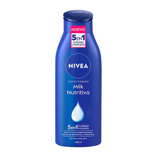 [2051002] Crema Corporal  Nivea Body Milk Nutritiva 48HRS 400 ml 