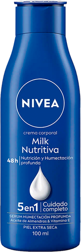 [2051001] Crema Corporal Nivea Body Milk Nutritiva 48HRS 100 ml 