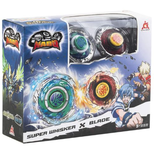 [2101047] Infinity Nado Coffret de 2 Toupies Série NADO BATTLE – Super whisker et Blade