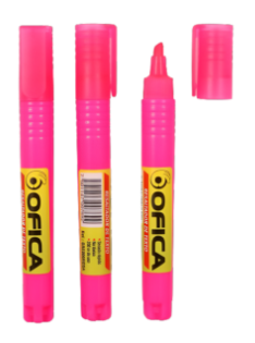 [2421013] Resaltador Grande Ofica Rosado 3 unidades