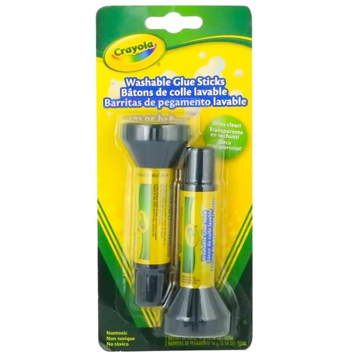 [3651007] Set de 2 Pegas Crayola en Barra Lavables