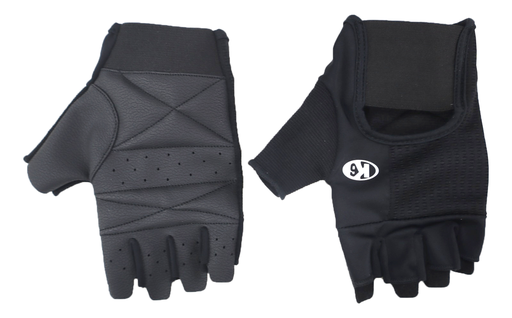 Guantes de Entrenamiento K6 Fitwave Cuero Negro y Blanco