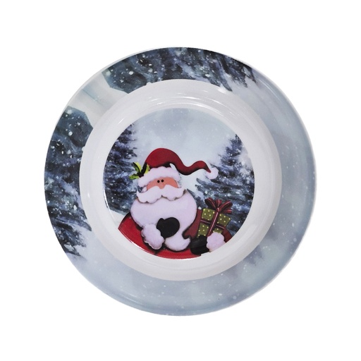 [5041002] Plato Hondo Navideño Melamina 5x20cm