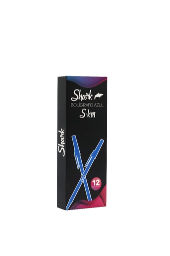 [3851031] Boligrafo Kilometrico Shark Azul S-KM Caja x 12 Unidades