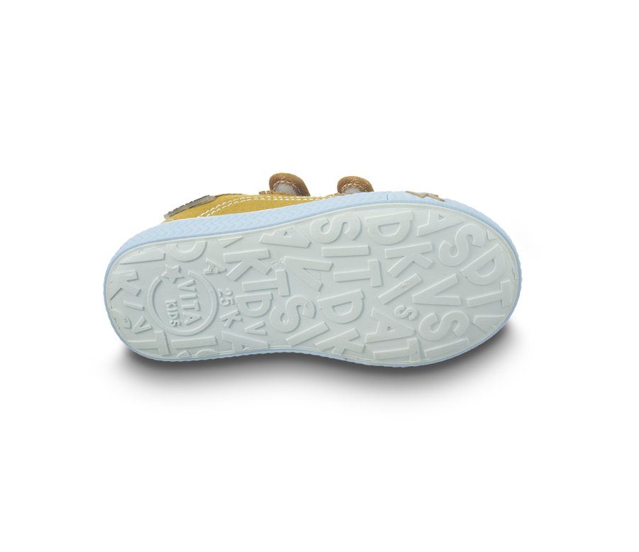 Zapatos Vita Kids Velcro Doble Amarillo Niño GQ