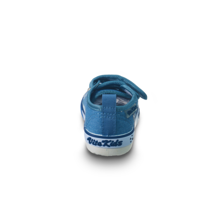 Zapatos Vita Kids Velcro Doble Azul Niño GQ Futbol