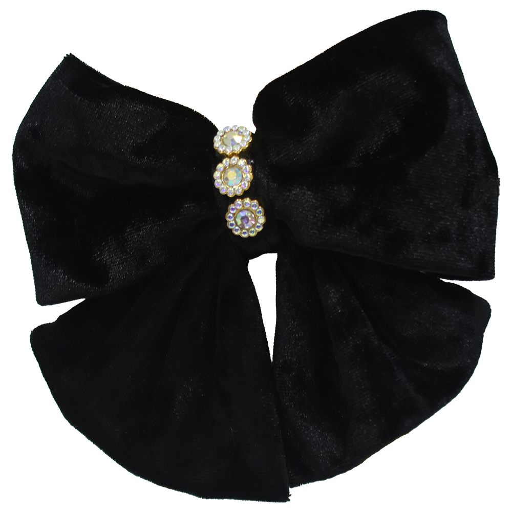 Lazo Stelle Coquette de Terciopelo con Cristal