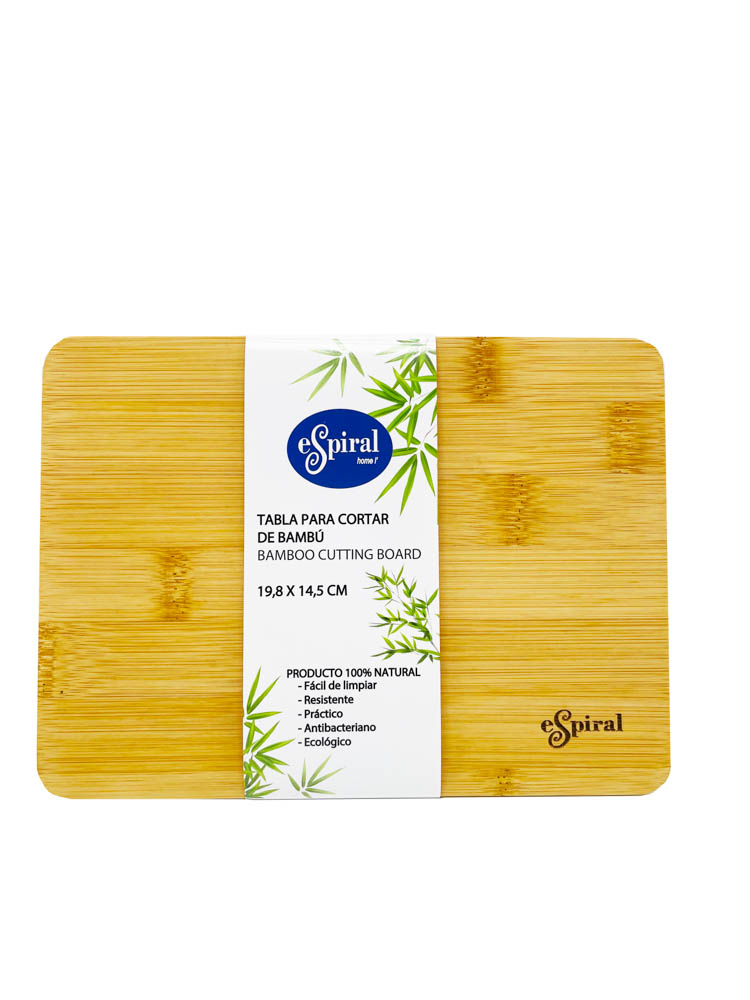 Tabla Espiral Para Cortar Bamboo 19.8X14.5 cm