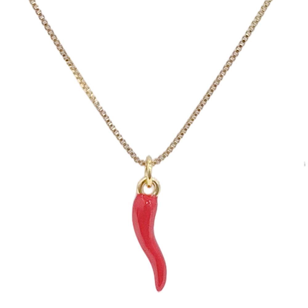 Cadena de Amuleto Cornicello Cavara