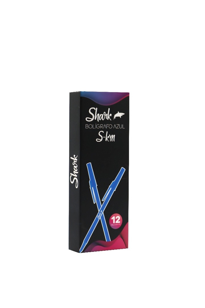 Boligrafo Kilometrico Shark Azul S-KM Caja x 12 Unidades