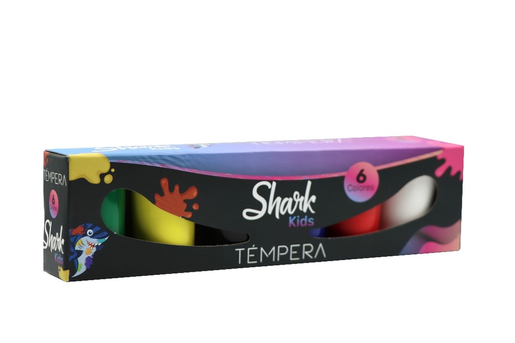 Tempera Shark 6 Colores