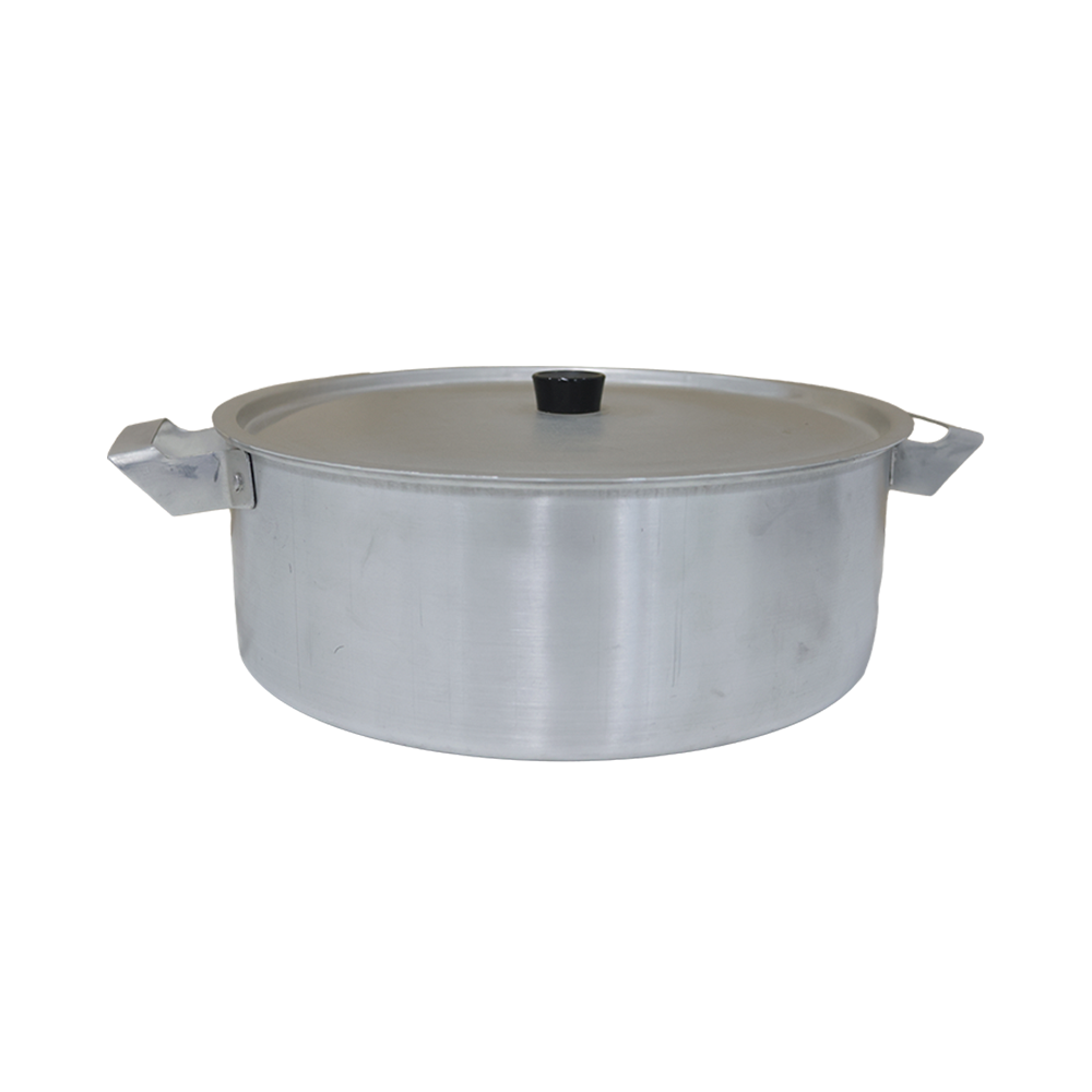 Olla Nicoloso de Aluminio Baja con Tapa 28 cm
