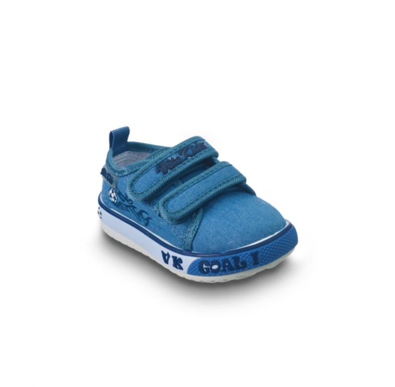 Zapatos Vita Kids Velcro Doble Azul Niño GQ Futbol