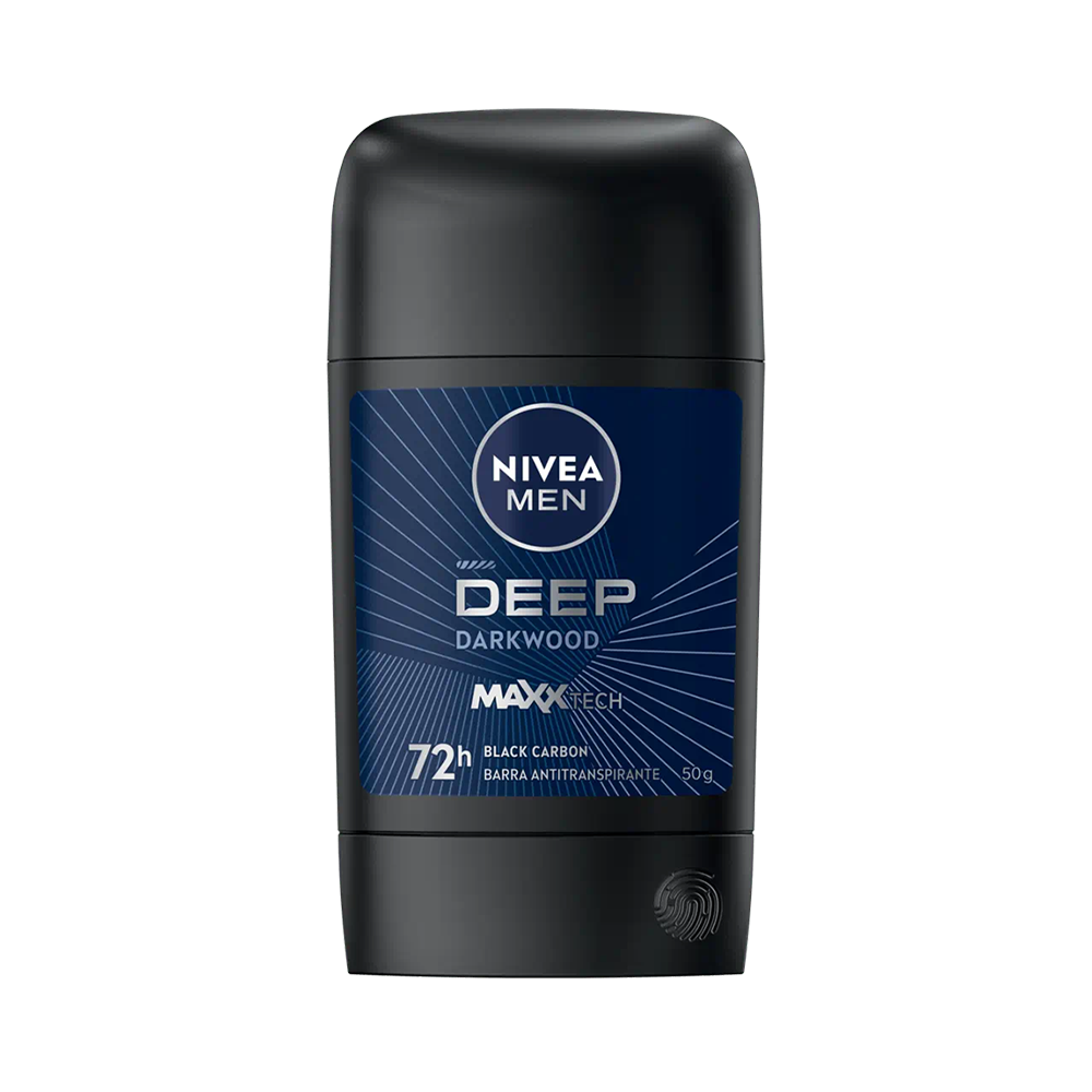 Desodorante en Barra Men Nivea Deep Black Carbon Dark Wood 50 gr