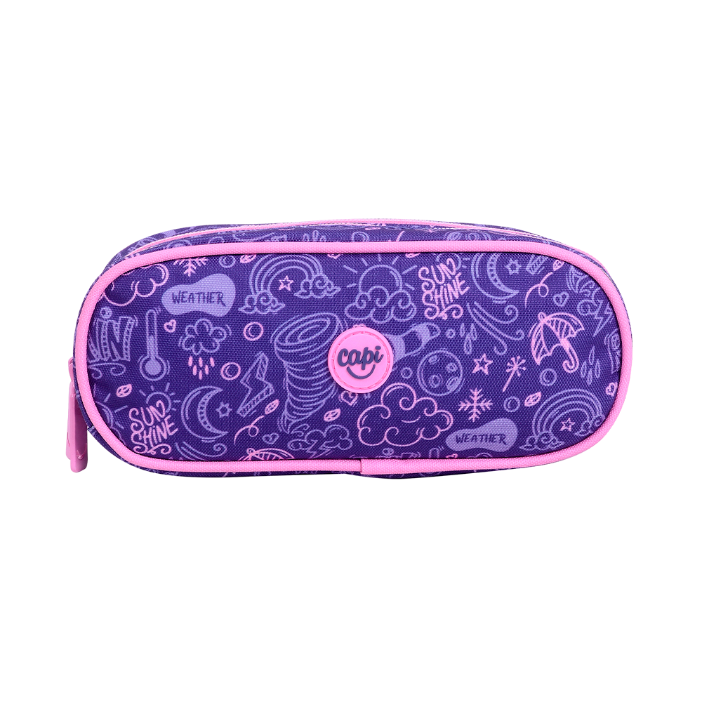Estuche Capi Ovalado Scribble 22x10x8cm