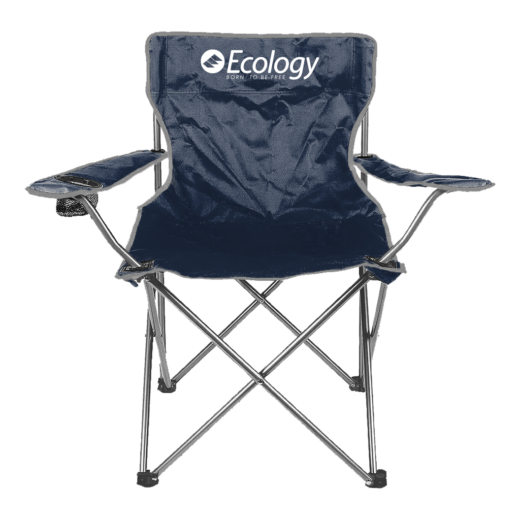 Silla Plegable Ecology de Camping Playera Weekend Azul con Gris