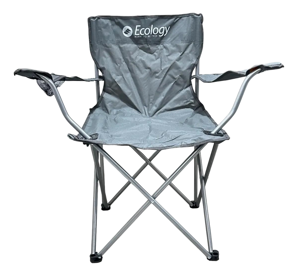 Silla Plegable Ecology de Camping Playera Weekend Gris
