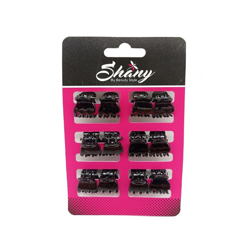 Set de 2 Paquetes de Mini Pinzas Pequeñas Negra Beauty Style 12 und