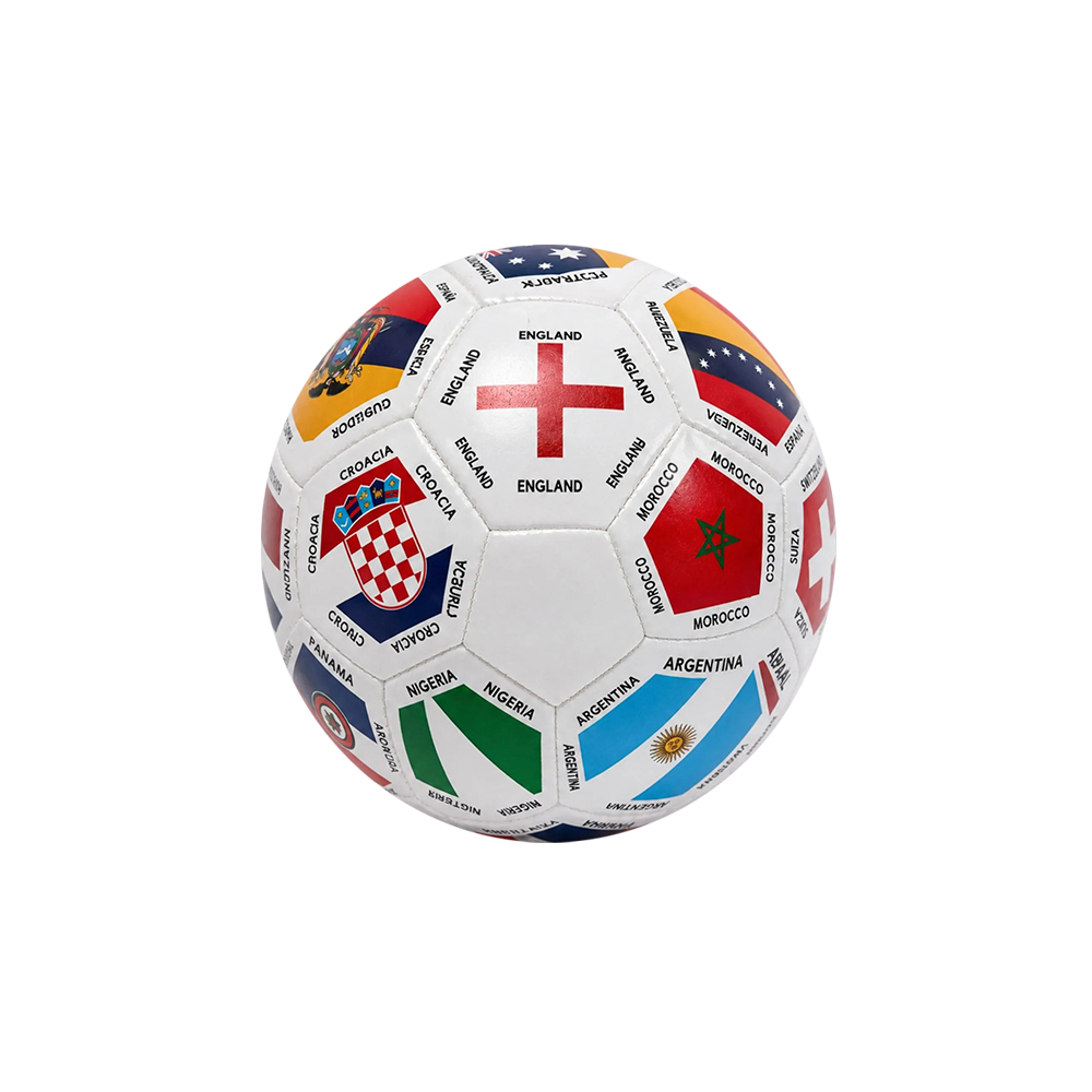 Balón De Fútbol Campo AKT Banderas Mundial No.5